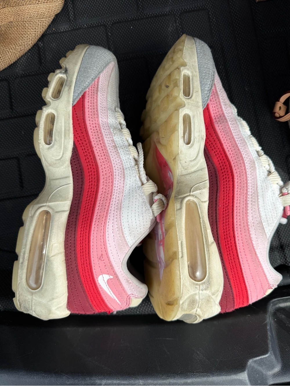 Nike White Sneakers with Pink Accent - Picture 3 of 6